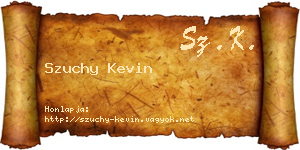 Szuchy Kevin névjegykártya